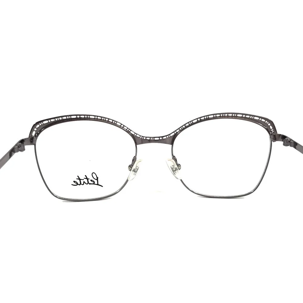 J. F. Rey Petite Eyeglasses Frames PM058 8010 Red Silver Gray 48-18-140